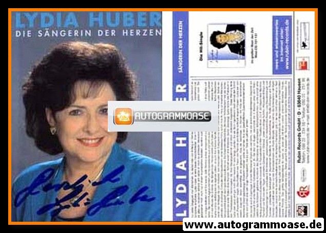 Autogramm Volksmusik | Lydia HUBER | 2002 "Im Grossen Meer Der Zeit" (Rubin)