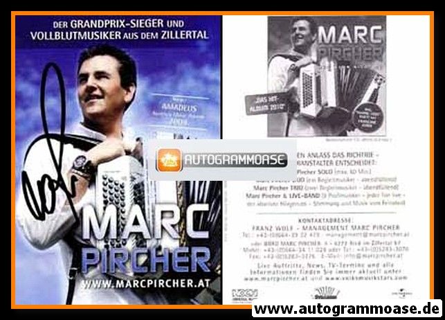 Autogramm Volksmusik | Marc PIRCHER | 2010 "Wer Wenn Nicht Du" (Portrait Color Koch)