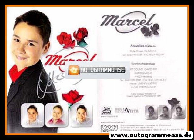 Autogramm Schlager | MARCEL | 2005 "Rote Rosen Für Mama" (Portrait Color Koch) KINDERSTAR