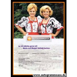 Autogramme Volksmusik | Margot + Maria HELLWIG | 1998 (Heimatküche)