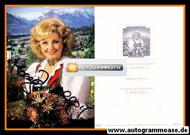 Autogramm Volksmusik | Margot HELLWIG | 1995 "Der Himmel Küsst Die Berge" (Sony)