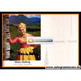 Autogramm Volksmusik | Maria HELLWIG | 1970er (Portrait Color Rüdel)