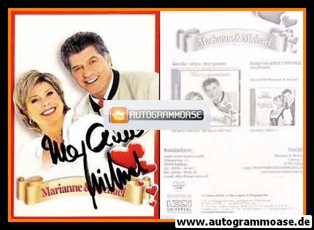 Autogramme Volksmusik | MARIANNE & MICHAEL | 2005 "Herz Gewinnt" (Koch)