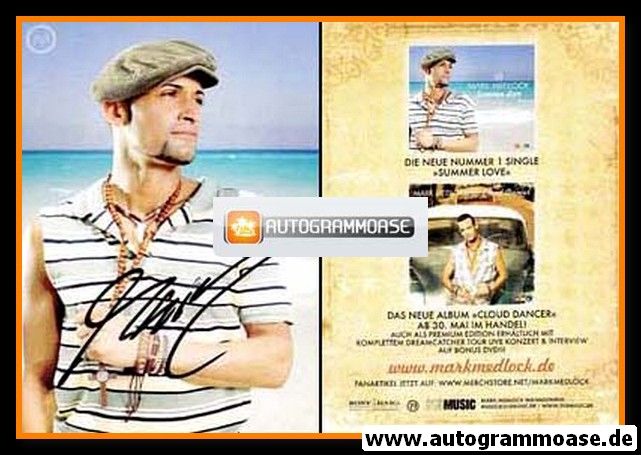 Autogramm Pop | Mark MEDLOCK | 2004 "Summer Love" (Portrait Color) Sony BMG