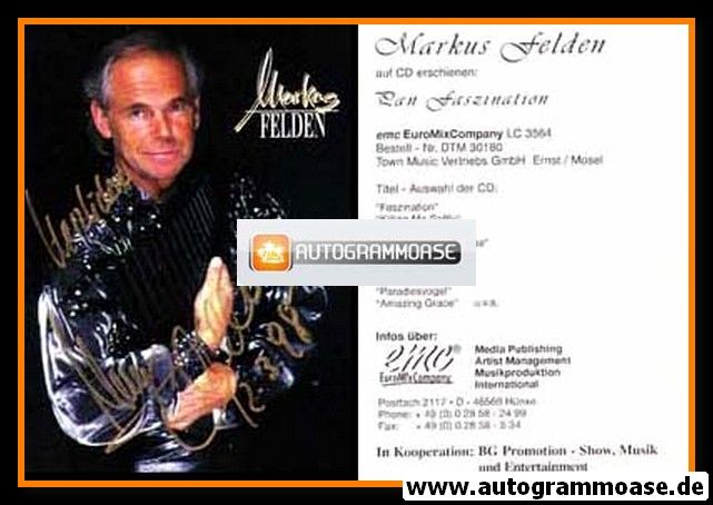 Autogramm Instrumental (Pan-Flöte) | Markus FELDEN | 2002 "Pan Faszination" (EMC)
