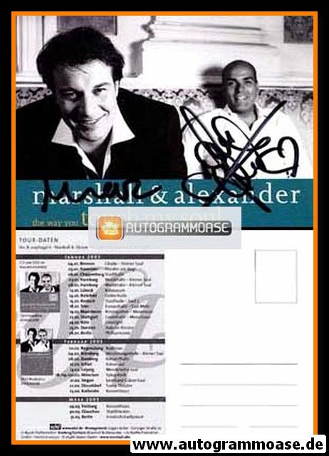 Autogramme Pop | MARSHALL & ALEXANDER | 2003 "The Way You Touch My Soul" (Edel)