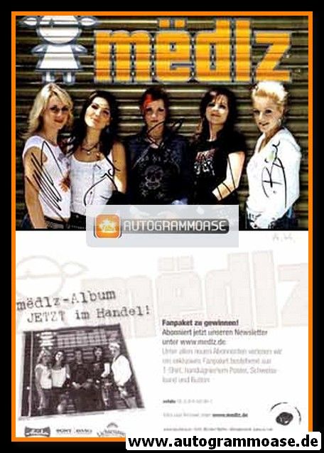 Autogramme Pop | MEDLZ | 2006 "Medlz" (Gruppenbild Color Ariola)