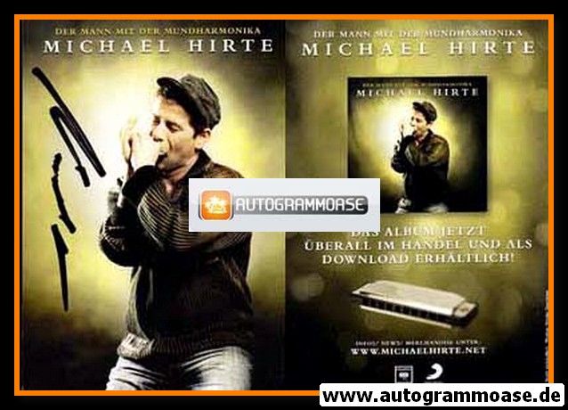 Autogramm Mundharmonika | Michael HIRTE | 2008 "Der Mann ..." (Portrait Color Sony)