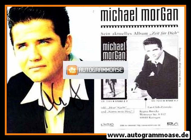 Autogramm Schlager | Michael MORGAN | 1997 "Zeit Für Dich" (Portrait Color EMI)
