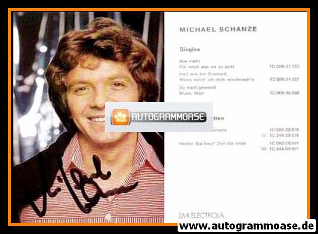 Autogramm Schlager | Michael SCHANZE | 1997 "Nie Mehr" (Portrait Color EMI)