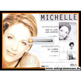 Autogramm Schlager | MICHELLE | 1998 Druck "Nenn Es Liebe" (EMI)