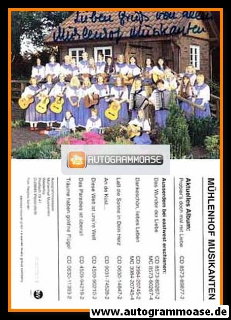 Autogramm Volksmusik | MÜHLENHOF MUSIKANTEN | 2002 "Probiers Doch Mal Mit Liebe" (Eastwest)