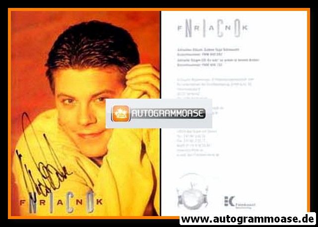 Autogramm Schlager | Nico FRANK | 2001 "Sieben Tage Sehnsucht" (Filmkunst)