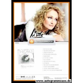 Autogramm Schlager | NICOLE | 2008 "Mitten Ins Herz" (Portrait Color Sony)