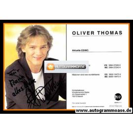Autogramm Schlager | Oliver THOMAS | 2007 "Sommernachtsgefühl" (Eastwest)