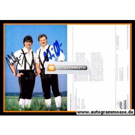 Autogramme Volksmusik | ORIGINAL NAABTAL DUO | 1989 "Ein Bisschen Glück" (Ariola)