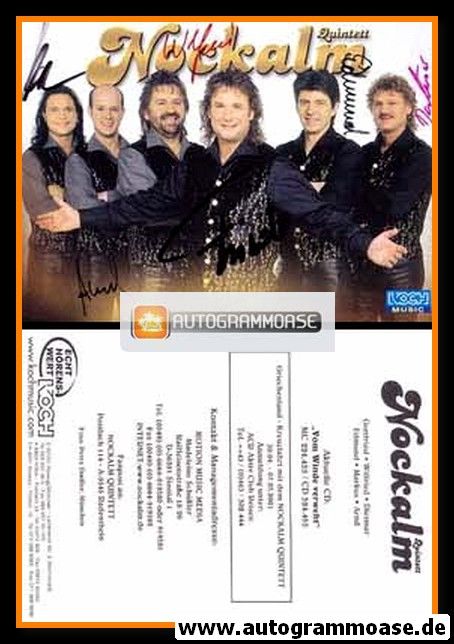 Autogramme Volksmusik | NOCKALM QUINTETT | 2000 "Vom Winde Verweht" (Koch)