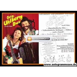 Autogramme Volksmusik | ORIGINAL UHLBERG DUO | 2000er (Portrait Color) Hochformat