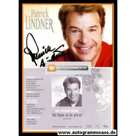 Autogramm Volksmusik | Patrick LINDNER | 2006 "Die Sonne Ist Für Alle Da" (Portrait Color Koch)