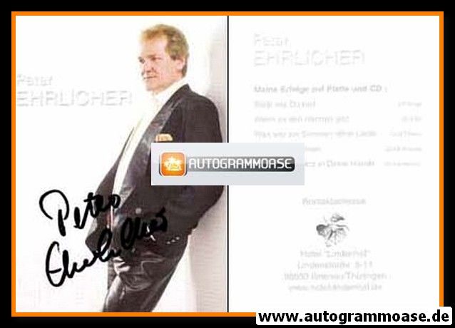 Autogramm Schlager | Peter EHRLICHER | 2002 "Nimm Mein Herz" 2