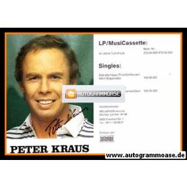 Autogramm Schlager | Peter KRAUS | 1981 "Im Jahre Tutti Frutti" (Portrait Color Bellaphon)