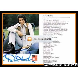 Autogramm Schlager | Peter RUBIN | 1973 "Wir Zwei Fahren Irgendwohin" (Portrait Color BASF)