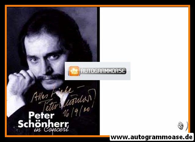 Autogramm Musik | Peter SCHÖNHERR | 1990er (Portrait SW)