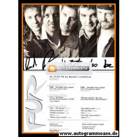 Autogramme Schlager | PUR | 1998 "Mächtig Viel Theater" (Portrait SW Intercord)