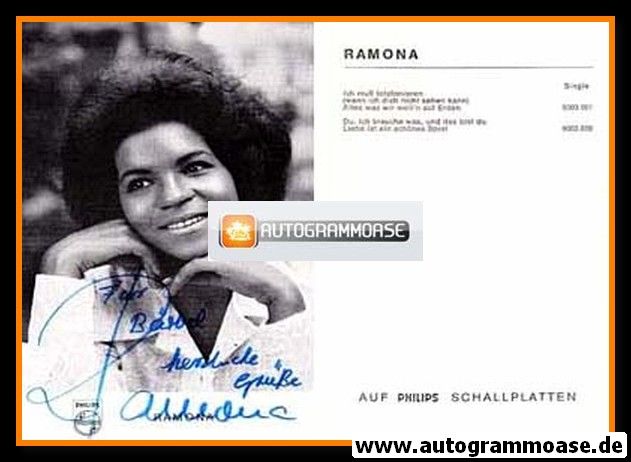 Autogramm Schlager | RAMONA | 1971 "Ich Muss Telefonieren" (Philips)