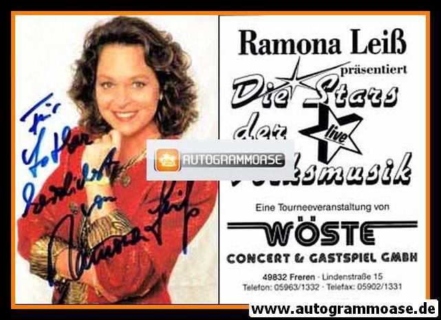 Autogramm TV | ZDF | Ramona LEISS | 1990er "Die Stars Der Volksmusik"