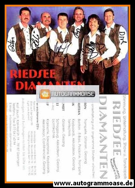 Autogramme Volksmusik | RIEDSEE DIAMANTEN | 2000er (Portrait Color)