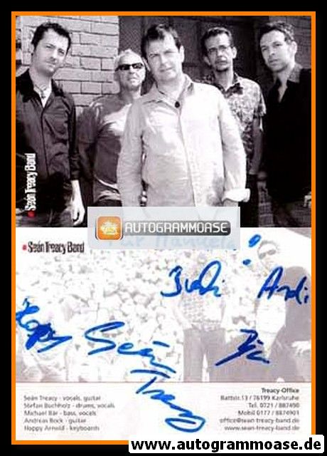 Autogramme Rock | SEAN TREACY BAND | 2000er (Portrait SW)