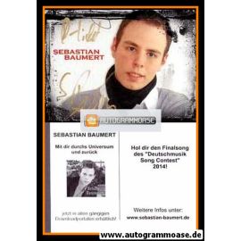 Autogramm Pop | Sebastian BAUMERT | 2014 "Mit Dir Durchs Universum"