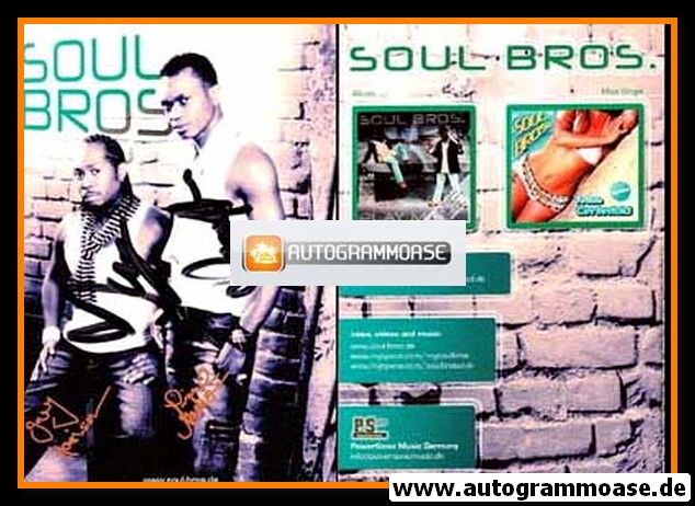 Autogramme Rock | SOUL BROS | 2008 "Play Me" (PS)
