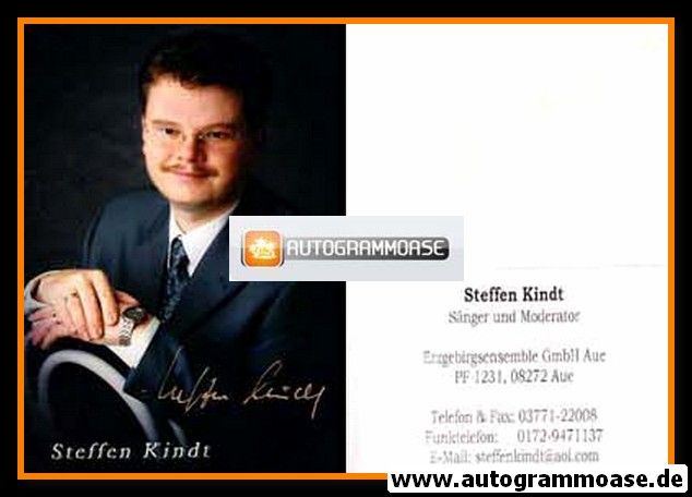 Autogramm Volksmusik | Steffen KINDT | 2000er Foto (Portrait Color)