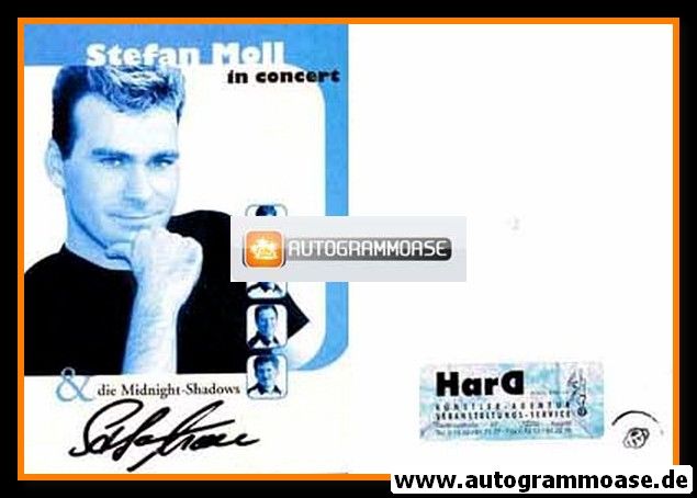 Autogramm Schlager | Stefan MOLL | 1990er (Portrait SW)