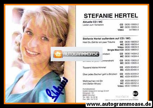 Autogramm Volksmusik | Stefanie HERTEL | 2007 "Lieder Zum Verlieben" (Eastwest)