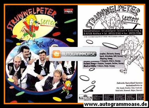 Autogramme Volksmusik | STRUWWELPETER SEXTETT | 2000er (Portrait Color) Tyrolis 2