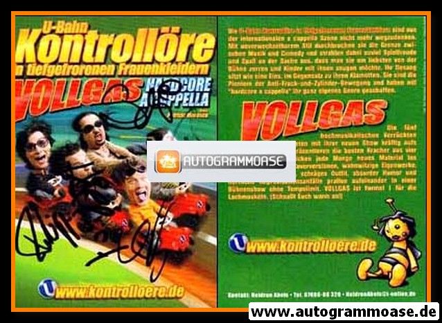 Autogramm Musik | U-BAHN KONTROLLÖRE | 2000er (Portrait Color)