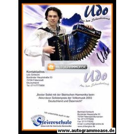 Autogramm Akkordeon | UDO Schlecht | 2003 (Schwabenland)