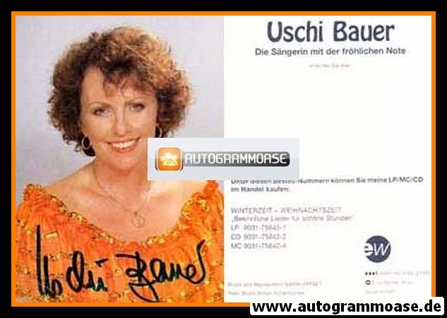 Autogramm Volksmusik | Uschi BAUER | 2004 "Winterzeit" (Eastwest)