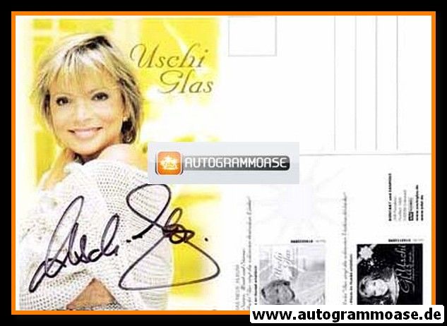 Autogramm Schauspieler | Uschi GLAS | 2003 "Sonne Mond Sterne" (Portrait Color Edel)