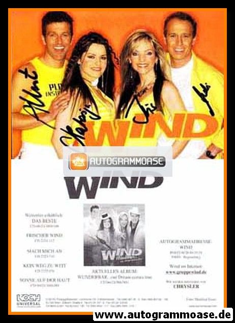 Autogramme Schlager | WIND | 2006 "Wunderbar" (Koch)