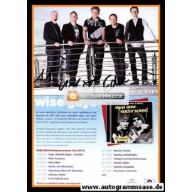 Autogramme Pop | WISE GUYS | 2013 "Mein Herz Macht Bumm" (Gruppenbild Color Polydor)