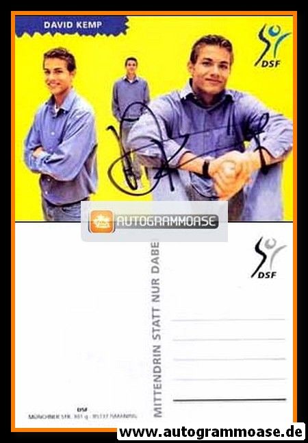 Autogramm TV | DSF | David KEMP | 1990er (Portrait Color)