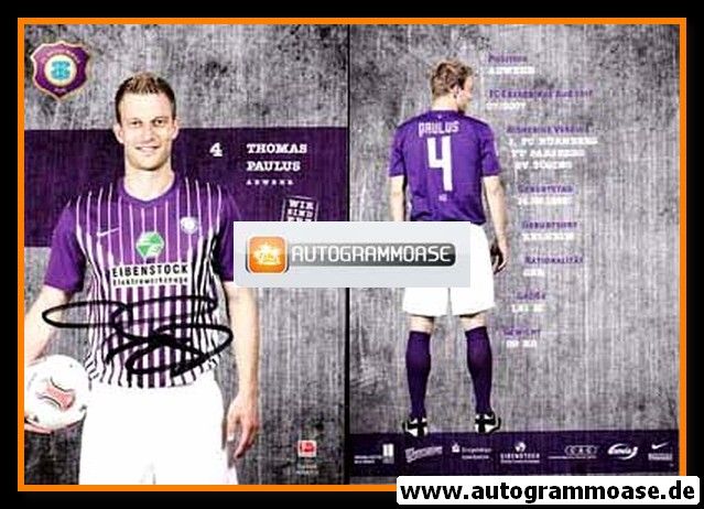 Autogramm Fussball | FC Erzgebirge Aue | 2012 | Thomas PAULUS