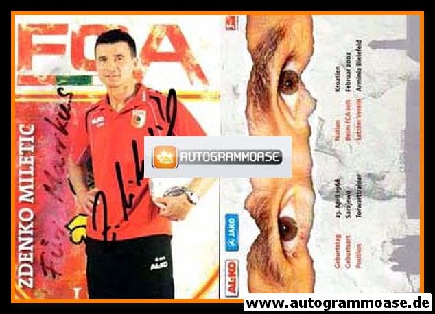 Autogramm Fussball | FC Augsburg | 2013 | Zdenko MILETIC