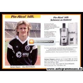 Autogramm Fussball | Blau-Weiss 90 Berlin | 1990 | Norbert WAGNER