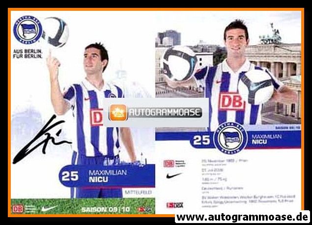 Autogramm Fussball | Hertha BSC Berlin | 2009 | Maximilian NICU