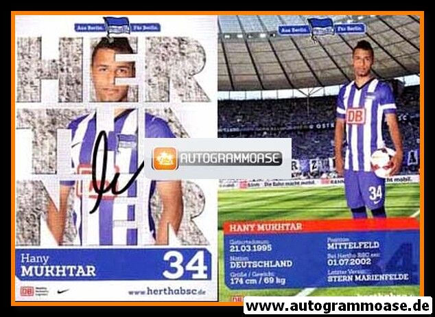 Autogramm Fussball | Hertha BSC Berlin | 2013 | Hany MUKHTAR